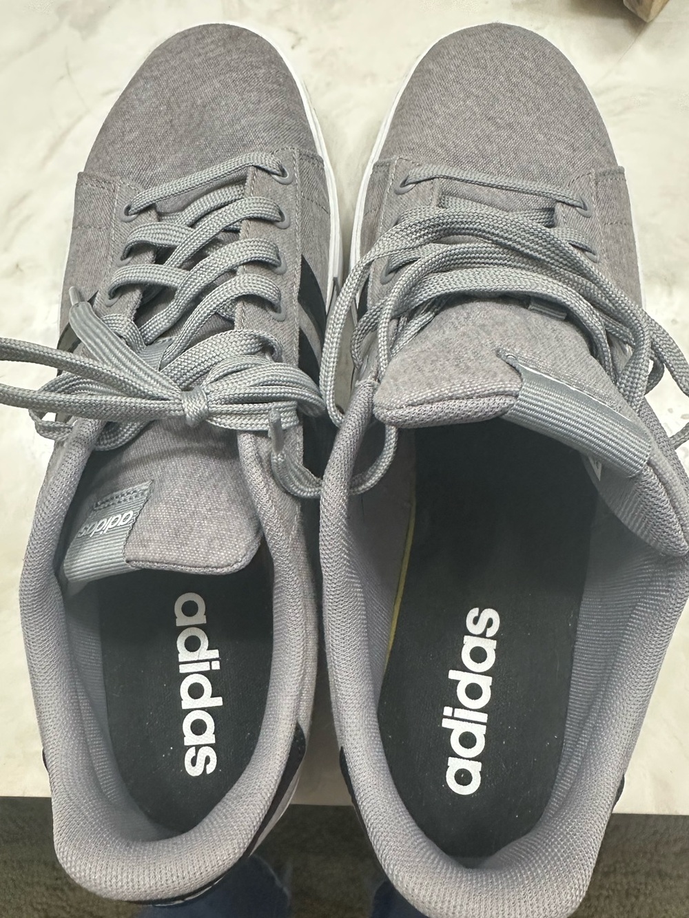 adidas Gray Low-Top Athletic Sneakers